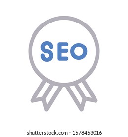 badge vector color line icon 