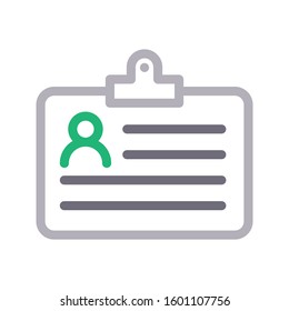 badge vector color line icon 