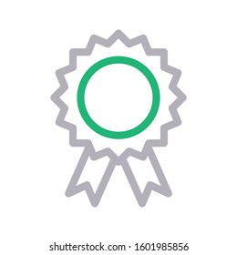 badge vector color line icon 