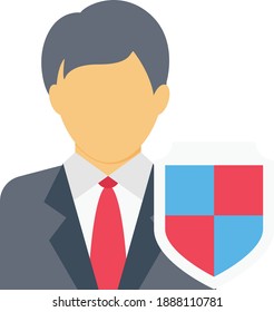 badge vector colour flat icon