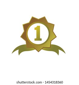 badge vector design, green badge illustration.