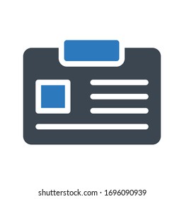 badge vector glyph color icon 