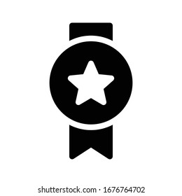 badge vector glyph flat icon 