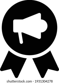 badge vector glyph flat icon