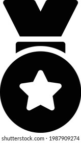 badge vector glyph flat icon
