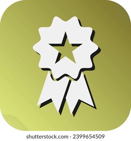 Badge Vector Glyph Gradient Background Icon For Personal And Commercial Use.

