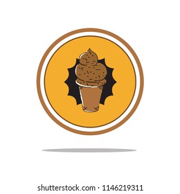 Badge Vector Ice Cream 01 Eps.10