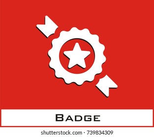 Badge vector icon