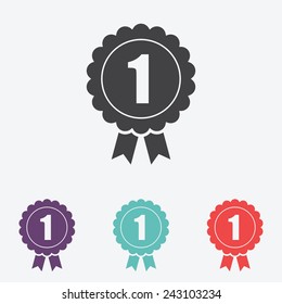 Badge - vector icon. Award sign
