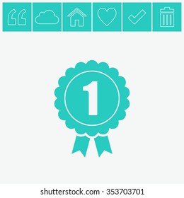 Badge vector icon. Award sign.