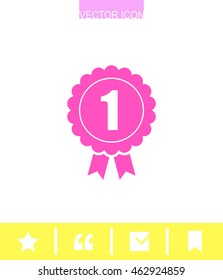 Badge vector icon. Award sign.