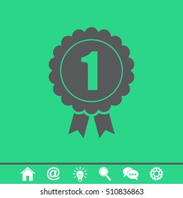 Badge vector icon. Award sign.