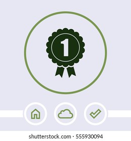 Badge vector icon. Award sign.
