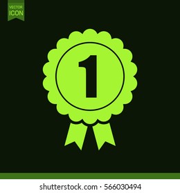 Badge vector icon. Award sign.
