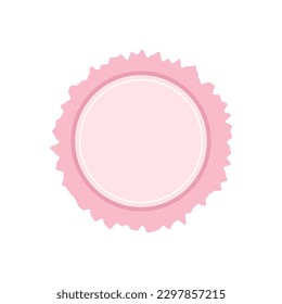 Badge vector icon. Emblem premium logo,template stamp, medal ribbon collection. Vintage emblem and icon, decoration logo parts illustration.