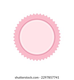 Badge vector icon. Emblem premium logo,template stamp, medal ribbon collection. Vintage emblem and icon, decoration logo parts illustration.