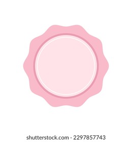 Badge vector icon. Emblem premium logo,template stamp, medal ribbon collection. Vintage emblem and icon, decoration logo parts illustration.