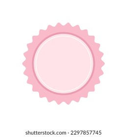 Icono vectorial de placa. Logo de Emblem premium, sello de plantilla, colección de cintas de medallas. Emblema vintage e icono, ilustración de piezas del logotipo de decoración.