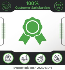 Badge vector icon graphic elements for your work - Modern design