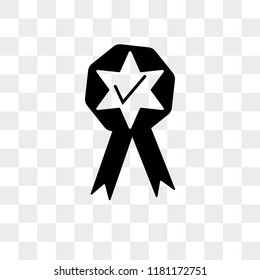 Badge vector icon isolated on transparent background, Badge logo concept
