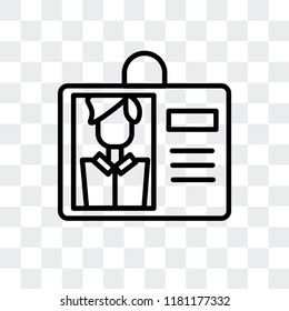 Badge vector icon isolated on transparent background, Badge logo concept