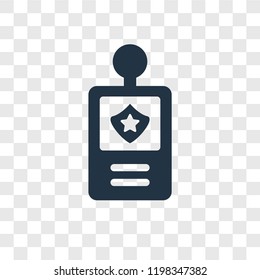 Badge vector icon isolated on transparent background, Badge transparency logo concept