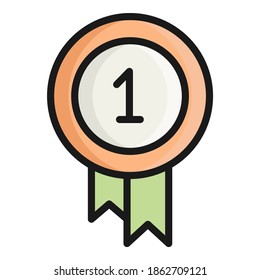badge vector icon, school and education icon