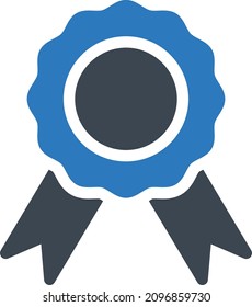 ilustración de vectores de insignia en un fondo transparente. Símbolos de calidad premium. Icono vector glifos para concepto y diseño gráfico.