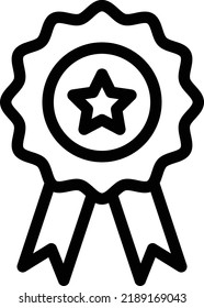 ilustración de vectores de insignia en un fondo transparente. Símbolos de calidad superior. Iconos vectoriales de línea delgada para el diseño de conceptos y gráficos. 
