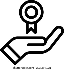 ilustración de vectores de insignia en un fondo transparente. Símbolos de calidad superior. Iconos vectoriales de línea delgada para el diseño de conceptos y gráficos.