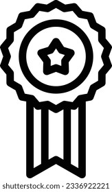 ilustración de vectores de insignia en un fondo transparente.Símbolos de calidad superior.Icono vectorial de trazo para el diseño de conceptos y gráficos. 
