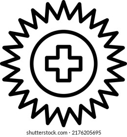 Badge Vector line Icon Design