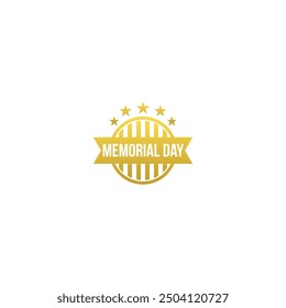 badge vector for memorial day celebration