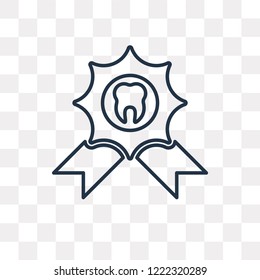 Badge vector outline icon isolated on transparent background, high quality linear Badge transparency concept can be used web and mobile