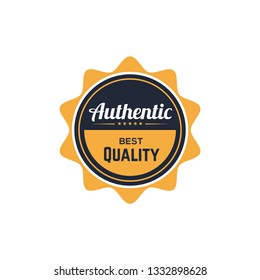 Badge Vintage Logo Premium Quality Authentic Best Original Design Template