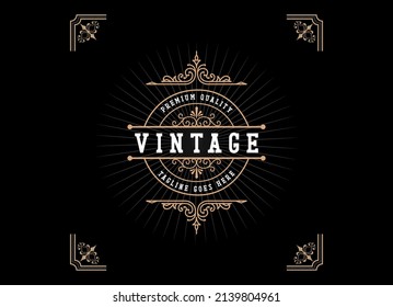 Badge Vintage Style Logo Design Template