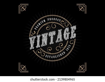 Badge Vintage Style Logo Design Template