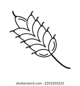 Maldición del trigo. Imagen vectorial, eps