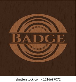 Badge wooden emblem