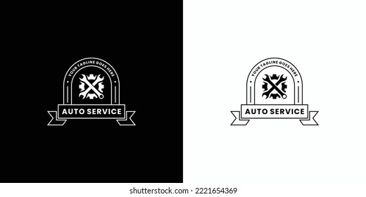 badge workshop logo design vintage