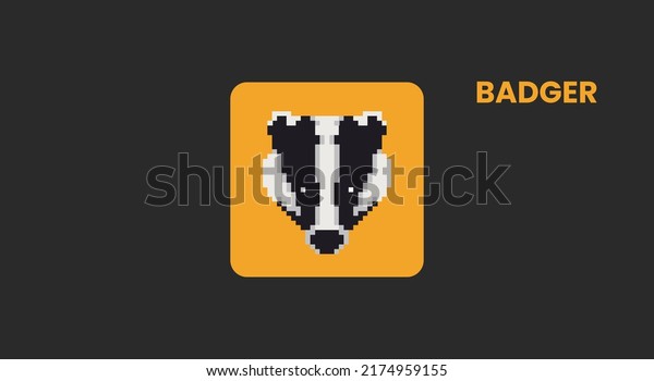 Badger dao, Badger token cryptocurrency logo on\
isolated background with copy space. vector illustration of Badger\
token banner design\
concept.