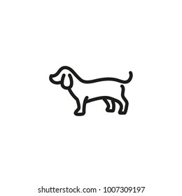 Badger Dog Line Icon