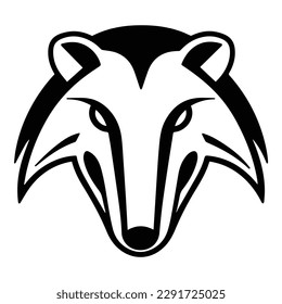 Badger Flat Icon Isolated On White Background