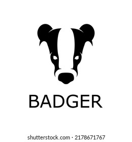 badger head logo abstract vector template