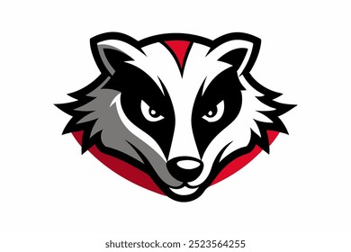 Badger head mascot logo design vector