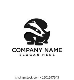 Badger Logo Design Template Inspiration Vector Stock Vector (Royalty ...