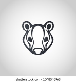 Badger logo icon design, vector illustration