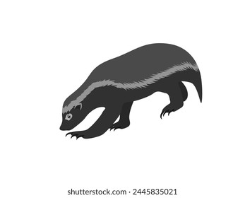 badger on a white background.
