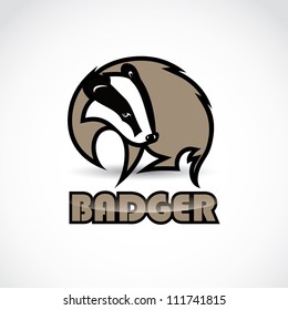 Badger Sign - Vector Illustration