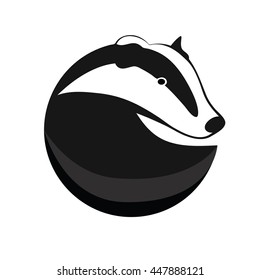 badger vector logotype.  badger vector illustration